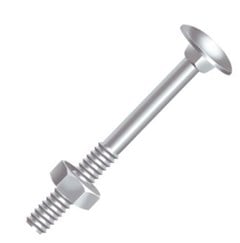 PARAFUSO FRANCES C/PORCA 5/16X2.1/2 ZINCADO - CISER