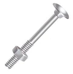 PARAFUSO FRANCES C/PORCA 3/8X4 ZINCADO - CISER