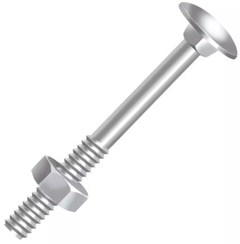 PARAFUSO FRANCES C/PORCA 3/8X7 ZINCADO - CISER