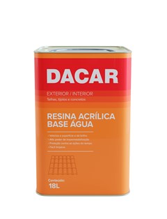 RESINA ACRILICA BASE D AGUA 18LTS INCOLOR - DACAR