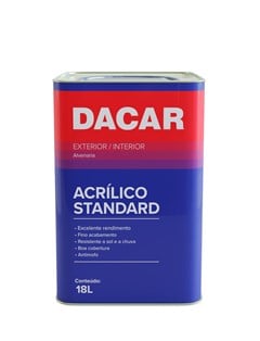 TINTA ACRILICA SEMI BRILHO STANDARD 18LT MARFIM - DACAR
