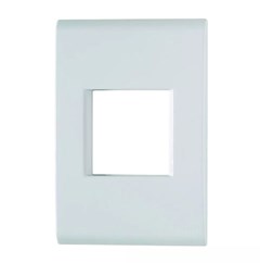 PLACA 4X2 P/ MODULO LIZ 2P HORIZONTAL JUNTOS BRANCO - TRAMONTINA