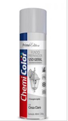 TINTA SPRAY FUNDO PREPARADOR 400ML CINZA - CHEMICOLOR