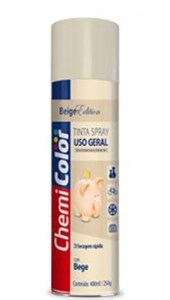 TINTA SPRAY USO GERAL 400ML BEGE - CHEMICOLOR