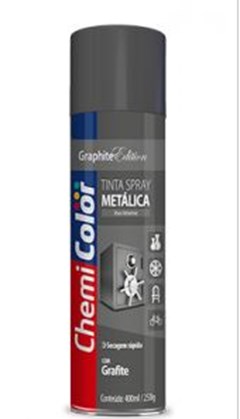 TINTA SPRAY METALICA 400ML GRAFITE - CHEMICOLOR