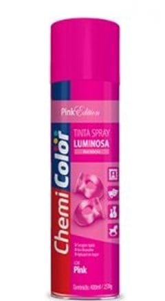 TINTA SPRAY LUMINOSA 400ML PINK - CHEMICOLOR