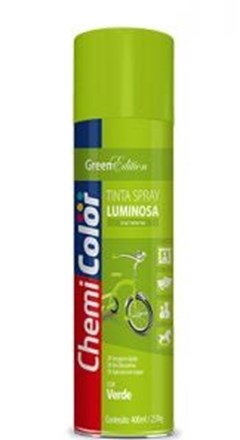 TINTA SPRAY LUMINOSA 400ML VERDE - CHEMICOLOR
