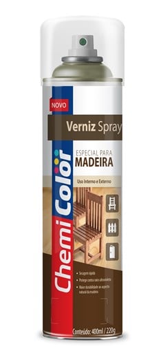 VERNIZ SPRAY P/MADEIRA 400ML NATURAL - CHEMICOLOR