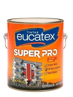 TINTA ACRILICA SEM  BRILHO SUPER PRO 3.6LT GELO - EUCATEX