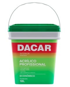 TINTA ACRILICA FOSCO 18LT PROFISSIONAL VERDE KIWI - DACAR