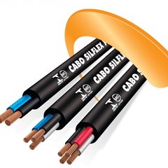 CABO FLEXIVEL PP 3X1 5MM 500V PRETO - SIL