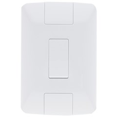 INTERRUPTOR DE EMBUTIR 1 TECLA COM PLACA PARALELO 6A ARIA BRANCO - TRAMONTINA