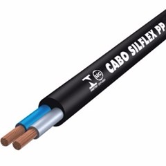 CABO FLEXIVEL PP 2X1 5MM 500V PRETO - SIL