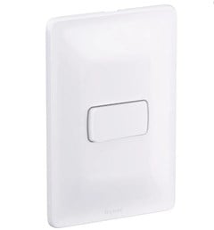INTERRUPTOR DE EMBUTIR 1 TECLA COM PLACA SIMPLES 10A ZEFFIA BRANCO - PIAL