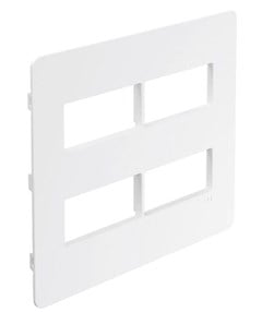 PLACA 4X4 P/ MODULO PIAL PLUS 2+2P AFASTADO BRANCA - PIAL