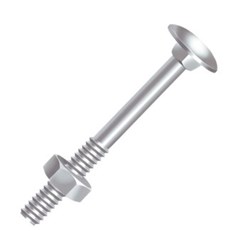 PARAFUSO FRANCES C/PORCA 5/16X3.1/4 ZINCADO - CISER