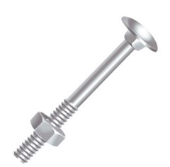 PARAFUSO FRANCES C/PORCA 3/8X6.1/2 ZINCADO - CISER