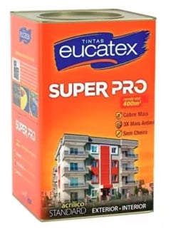 TINTA ACRILICA SEM  BRILHO SUPER PRO 18LT MARFIM NOBRE - EUCATEX