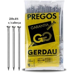PREGO POLIDO C/CABECA 21 X 48 - GERDAU