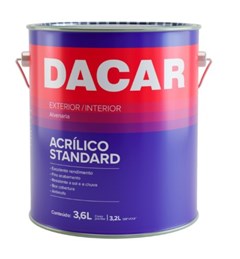 TINTA ACRILICA FOSCO 3.6LT STANDARD CROMO - DACAR