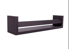 PRATELEIRA RETA REVISTEIRO 10X70CM PRETO - PRAT-K