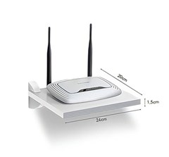 PRATELEIRA RETA P/ MODEM 20X24CM UTILITA BRANCO - PRAT-K