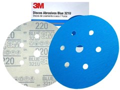 LIXA DISCO SECO 7 FURO GR 400 152MM BLUE - 3M