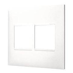 PLACA 4X4 P/ MODULO PIAL PLUS 2 PONTOS BRANCA - PIAL