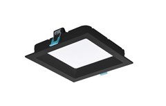 LUMINARIA EMBUTIR LED QUADRADA RECUADA DEEP 12W 4000K PRETO BIVOLT - STELLA