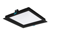 LUMINARIA EMBUTIR LED QUADRADA RECUADA DEEP 24W 3000K PRETO BIVOLT - STELLA