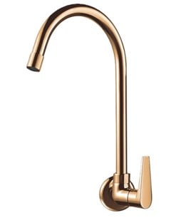 TORNEIRA METAL COZINHA PAREDE BICA MOVEL 1/2 R32 1/4V ROSE GOLD - LORENZETTI