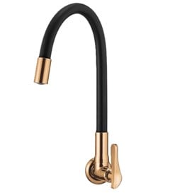 TORNEIRA METAL PAREDE BICA MOVEL FLEXIVEL RG27 1/2 1/4V ROSE - LORENZETTI