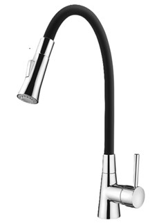 TORNEIRA MISTURADOR MONOCOMANDO COZINHA MESA FLEXIVEL B27 1/2 PRETA - LORENZETTI