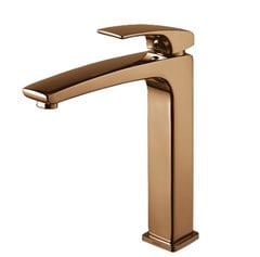 TORNEIRA MISTURADOR MONOCOMANDO LAVATORIO CUBA DE APOIO R89 1/2 ROSE GOLD - LORENZETTI