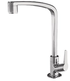 TORNEIRA PLASTICA COZINHA MESA BICA MOVEL 1/2 F71 1/4V CROMADA - LORENZETTI