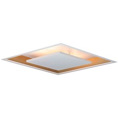 LUMINARIA EMBUTIR LED QUADRADA 25 2W 4000K BRANCO E DOURADO BIVOLT - NEWLINE
