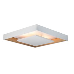 LUMINARIA SOBREPOR LED QUADRADA 25 2W 3000K BRANCO E DOURADO BIVOLT - NEWLINE