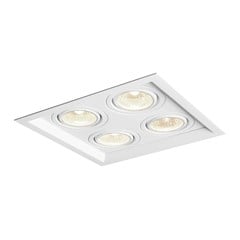 LUMINARIA EMBUTIR RECUADO 4 AR111 GU10 200W BRANCO BIVOLT - NEWLINE