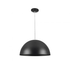 PENDENTE AQUARELA E27 15W 40X25CM PRETO BIVOLT - LLUMM