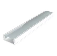 PERFIL SOBREPOR ALUMINIO WAY 3MTX17 4MM BRANCO S/FITA DE LED - LLUMM
