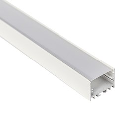 PERFIL SOBREPOR ALUMINIO WAY 2MTX17 4MM BRANCO S/FITA DE LED - LLUMM