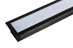 PERFIL DE EMBUTIR GARBO 3MTX2 3MM S/FITA DE LED PRETO BIVOLT - USINA DESIGN
