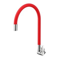 TORNEIRA METAL COZINHA PAREDE BICA MOVEL GALIFLEX 1/2 1/4V VERMELHO - DOCOL