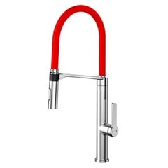 TORNEIRA MISTURADOR MONOCOMANDO COZINHA MESA FLEXIVEL 1/2 VERMELHO - DOCOL