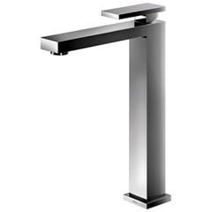 TORNEIRA METAL LAVATORIO BICA FIXA ALTA 1/2 1/4V NEW EDGE GRAFITE POLIDO - DOCOL
