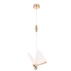PENDENTE LED HONEN 16X16X16CM 6W DOURADO - NORDECOR