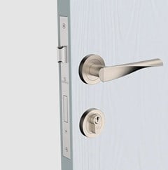 FECHADURA EXTERNA MOBILI ROS61 ACETINADO C/ROSETA- SOPRANO