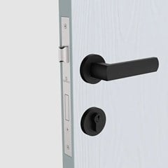 FECHADURA EXTERNA PIENA ROS61 PRETA C/ROSETA - SOPRANO