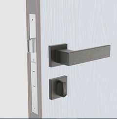 FECHADURA BANHEIRO ADAGGIO ROS60 GRAFITE C/ROSETA - SOPRANO