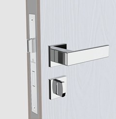 FECHADURA BANHEIRO ADAGGIO ROS60 CROMADA C/ROSETA - SOPRANO